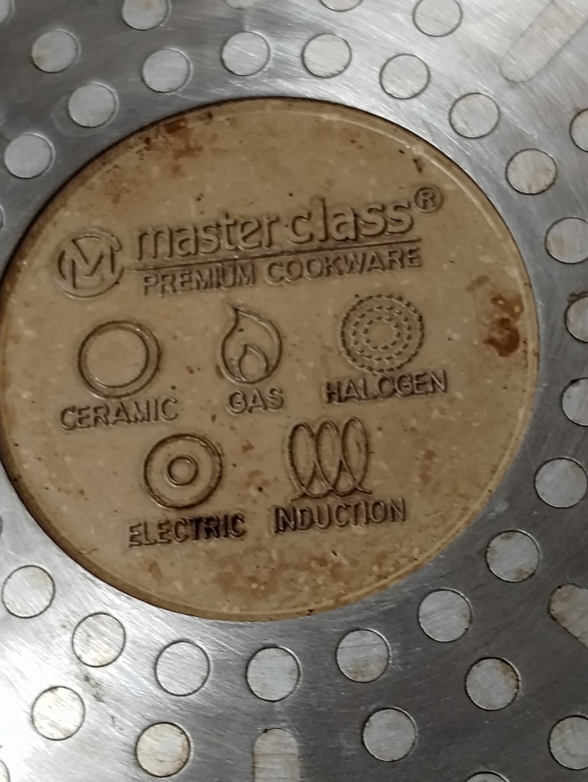 Masterclass Premium Large Cookware 2 Handles Beige Pan 13″ Used
