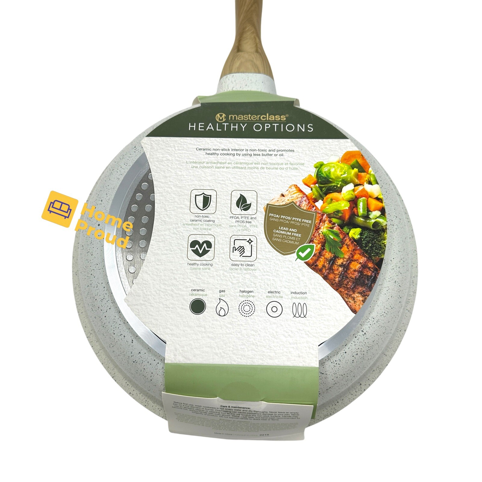 Masterclass Frying Pan Skillet Nonstick Ceramic Coating 11 inch Premium Cookware