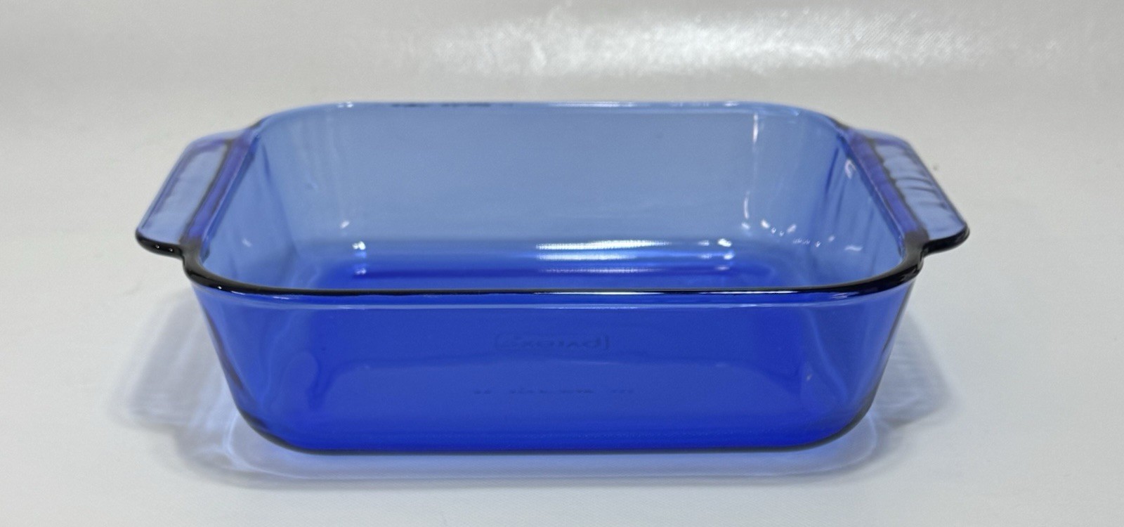 Pyrex Cobalt Blue 2 Qt Square Baking Dish 222-R 8×8 Vintage Glass Oven USA