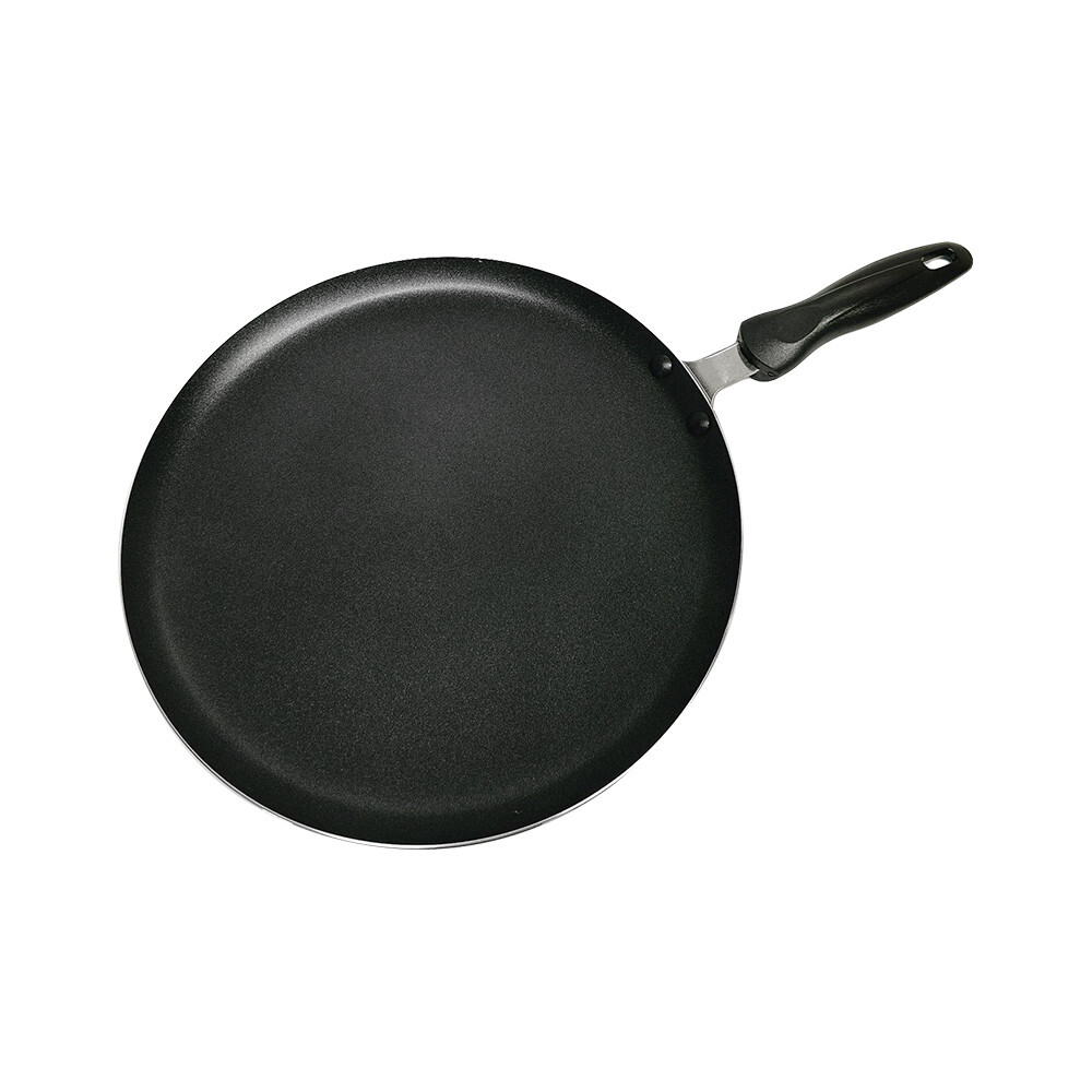 11″ Non-Stick Coating Round Griddle Pan Flat Grill With 6-3/4″ Long Handle
