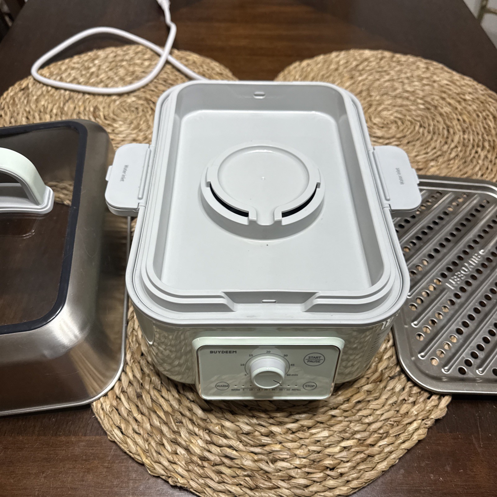 BUYDEEM G6246US Electric Food Steamer 1500W Single Tier Analog Timer