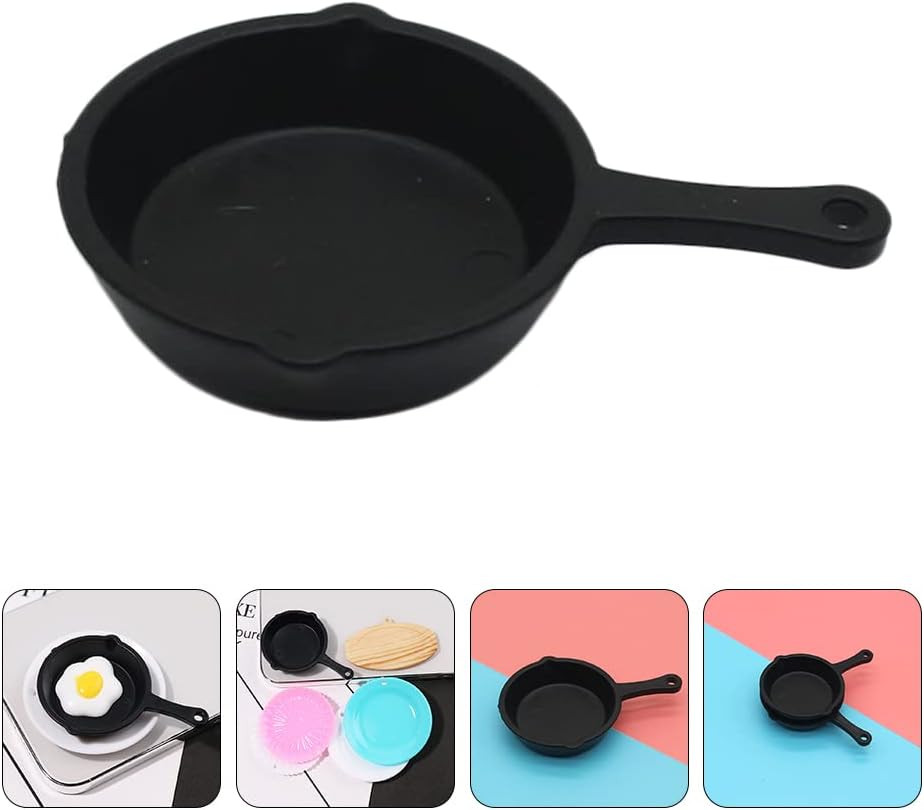 10Pcs Miniature Skillet Mini Cast Iron Skillet Small Frying Pan Set for Baked Co