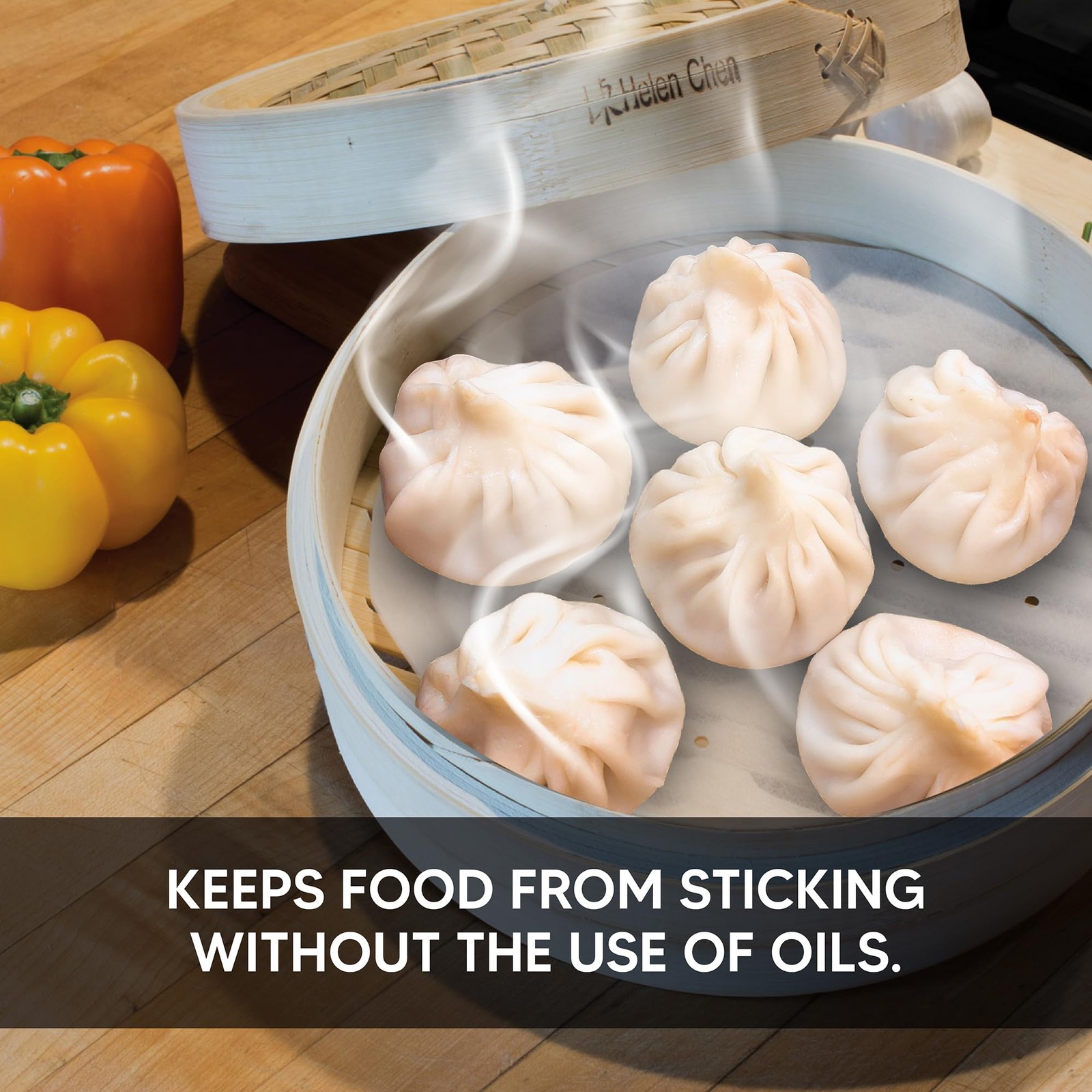 Helen’s Asian Kitchen Steamer Parchment Liners, For Bamboo or Metal Steamers and