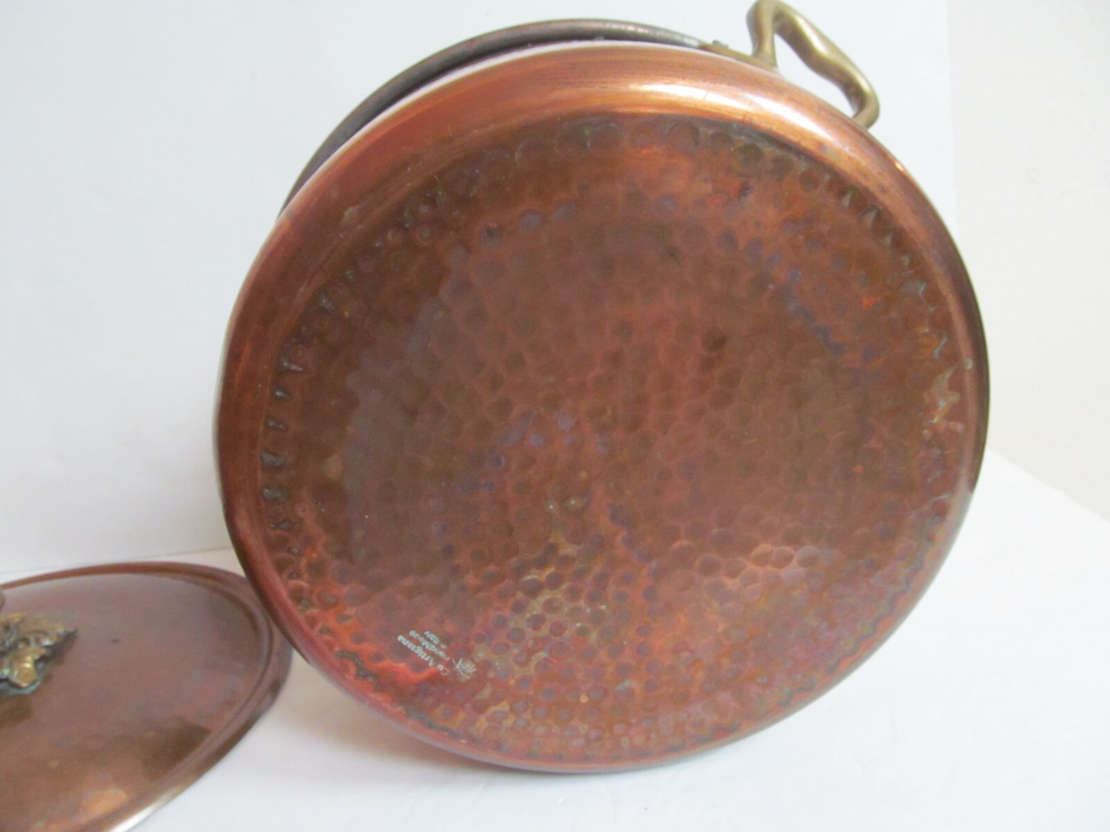 Cu Artigiana Copper & Brass Italian Hand Made Pot & Lid Michael’s range Mushroom