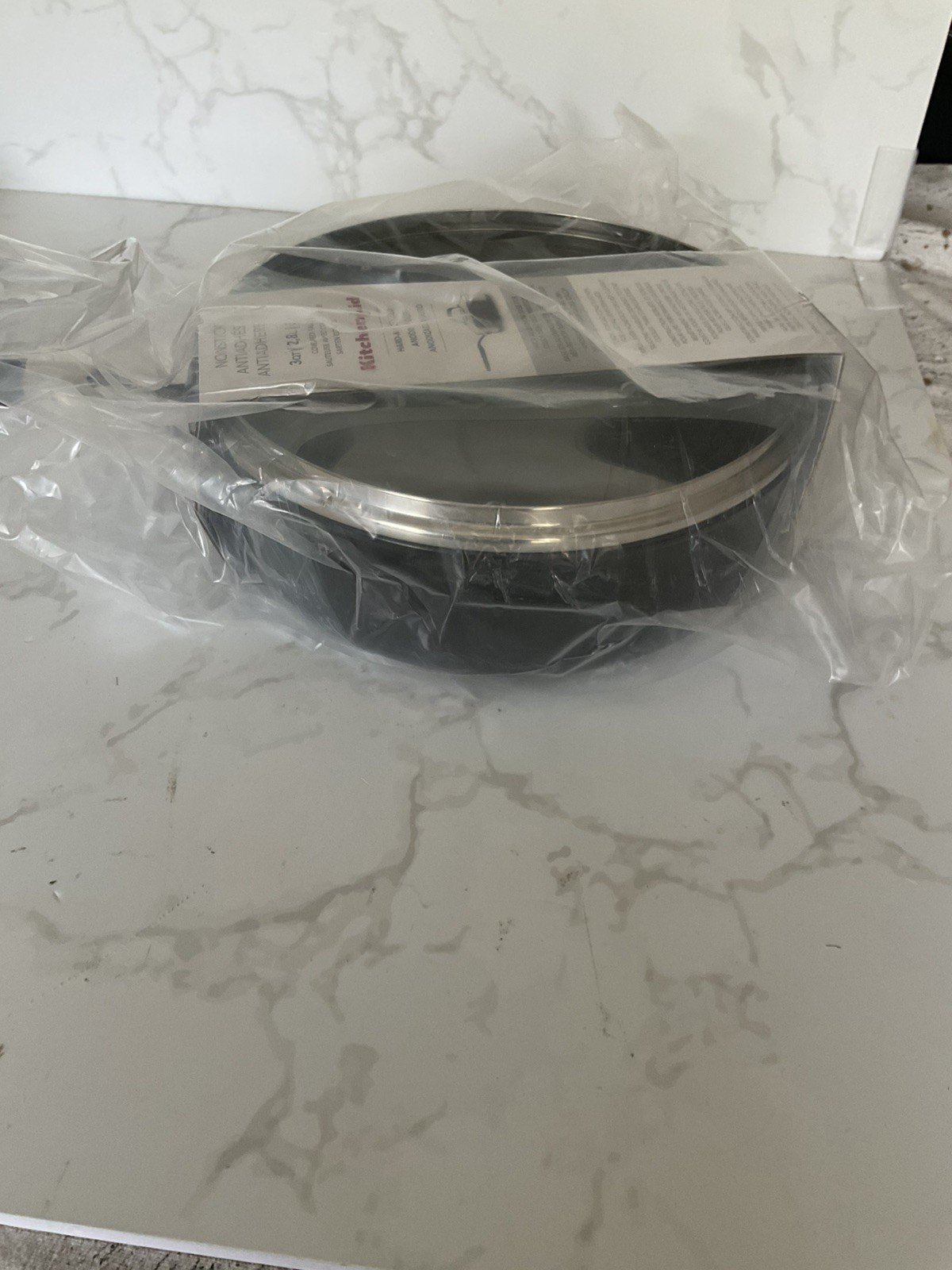 KitchenAid Hard Anodized 3qt Nonstick Saute Pan w/ Lid Onyx Black