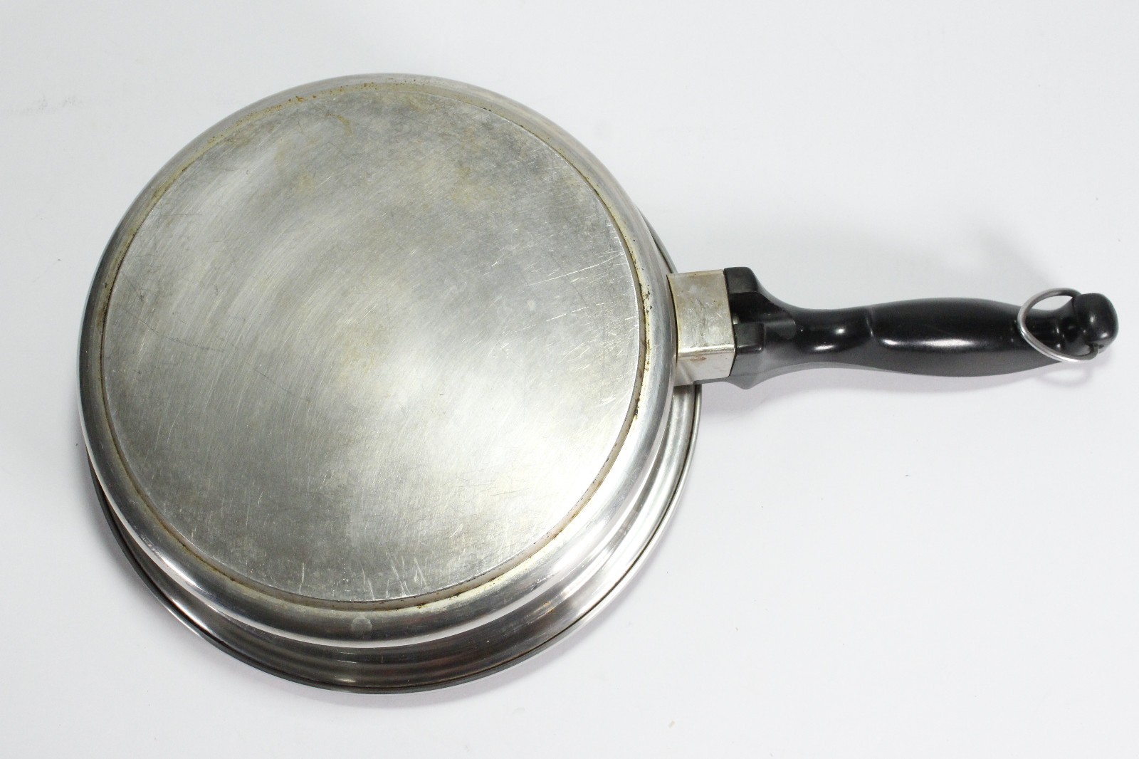 Chef’s Ware Townecraft 8″ Skillet Frying Pan Multi-Core T-304 Stainless USA Vtg