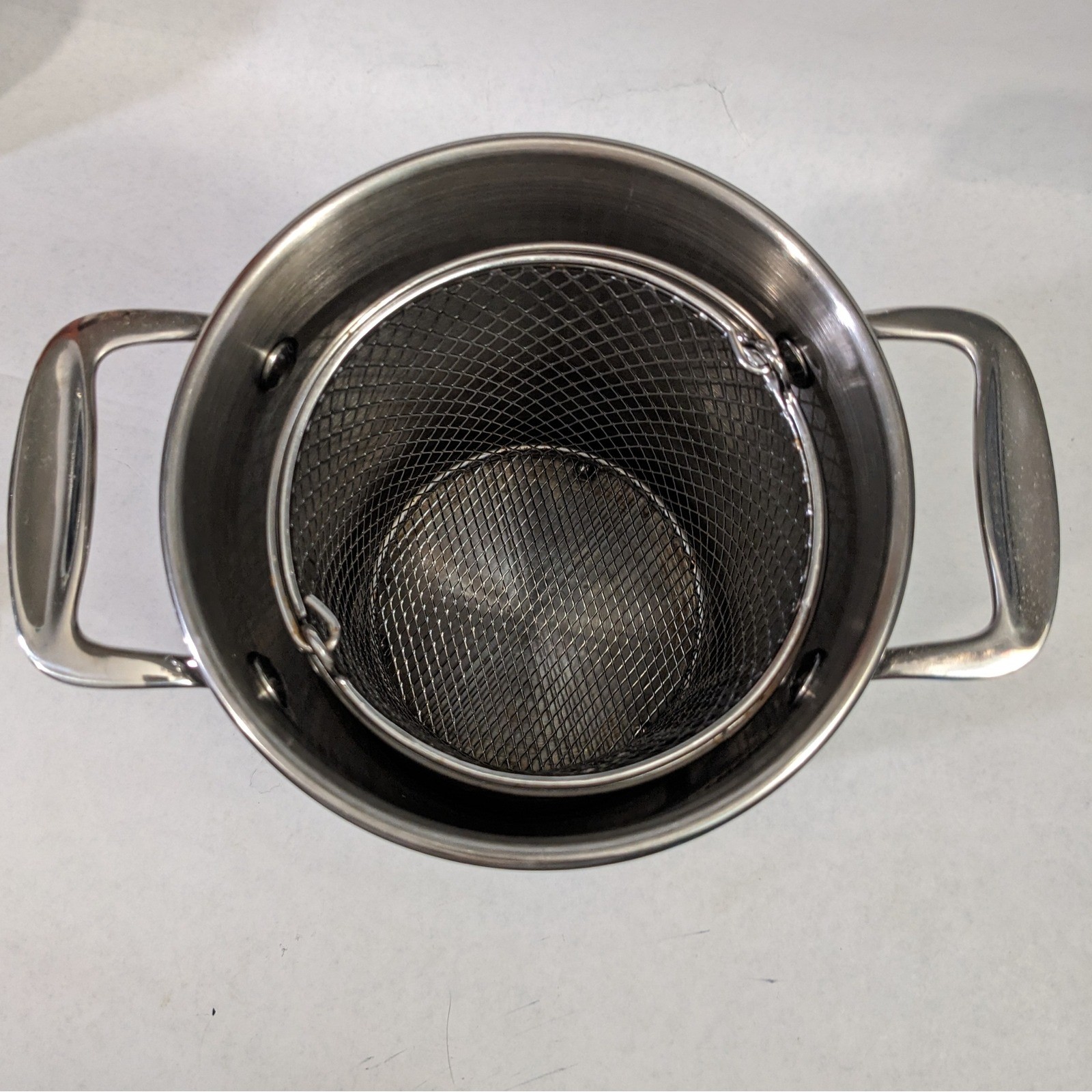 Crate & Barrel Stainless Steel Asparagus Steamer Pot with Basket and Glass Lid