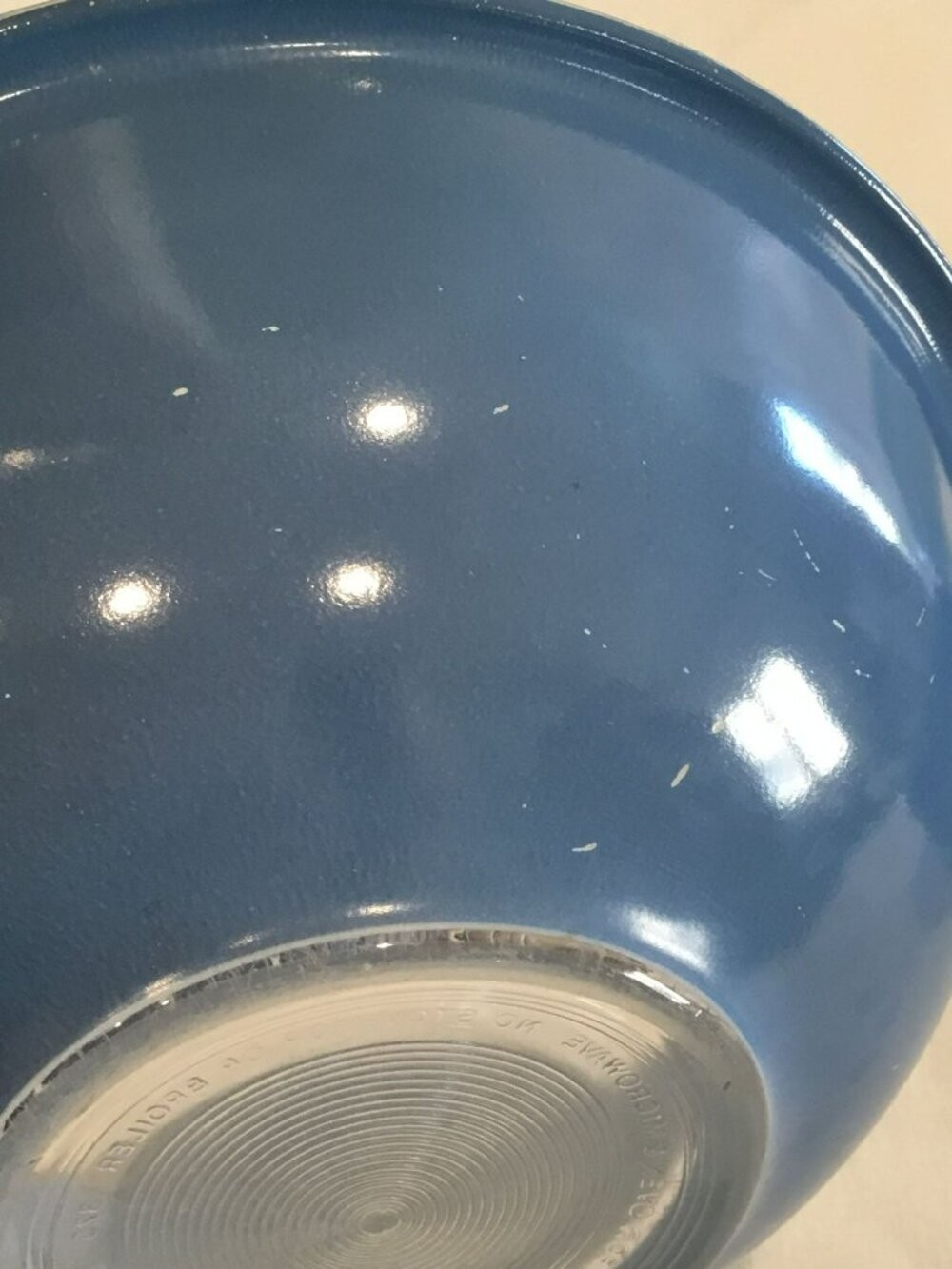 Vintage PYREX Moody Blues Clear Bottom Nesting Mixing Bowls – 322 / 323 / 325
