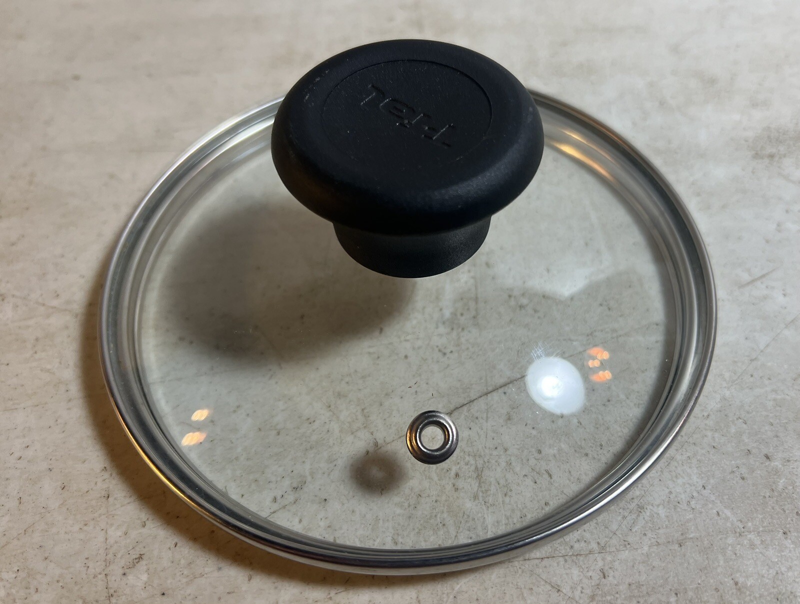 Replacement Lid ~T-FAL 5 1/4″ ID Round Glass Vented Strainer for Pot Pan Skillet