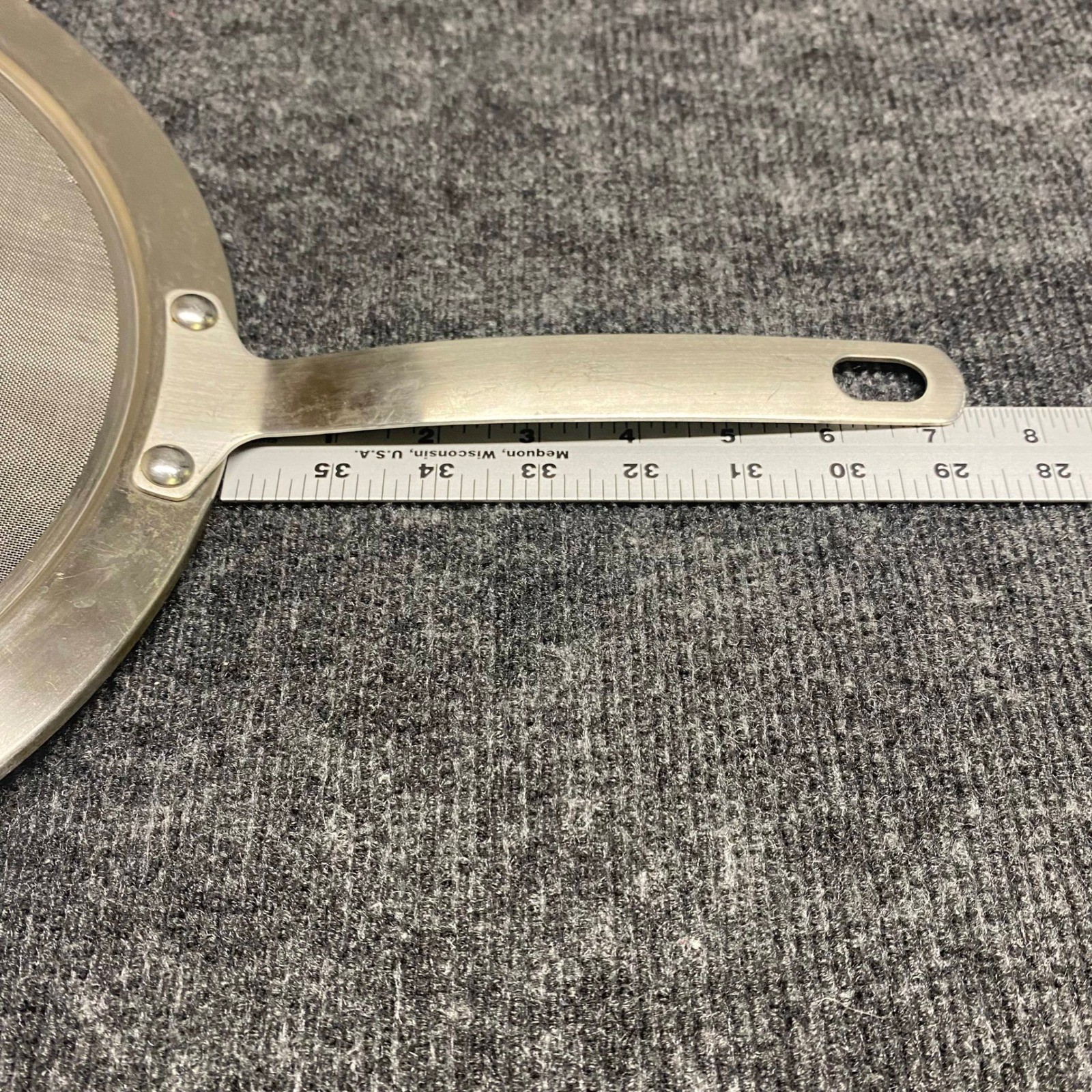 Stainless Steel Splatter Screen 11.5 Inch Round Fine Mesh Grease Guard Silver