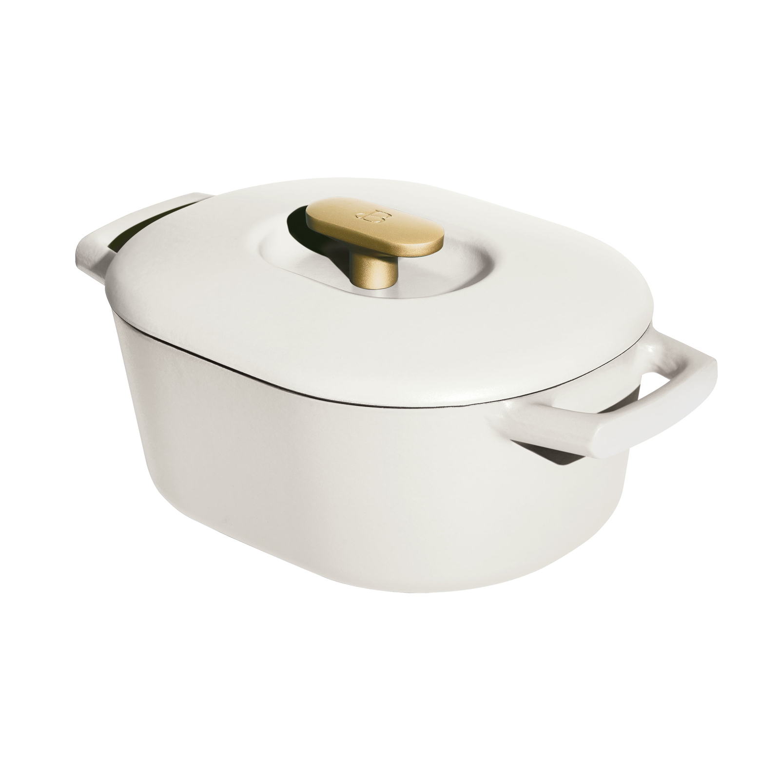6 Quart Enamel Dutch Oven, White Icing by Drew Barrymore