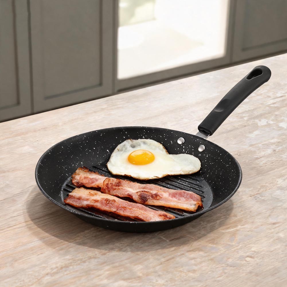 23x23cm Carbon Steel Frying Pan Maifan Stone Coating Lightweight Design