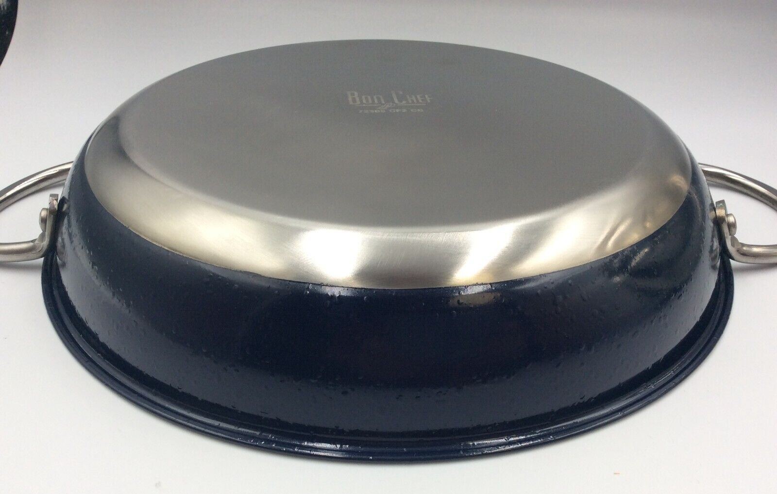 Bon Chef Classic Country French Collection Saute Pan, Cobalt Blue, 11.25” x 2 “
