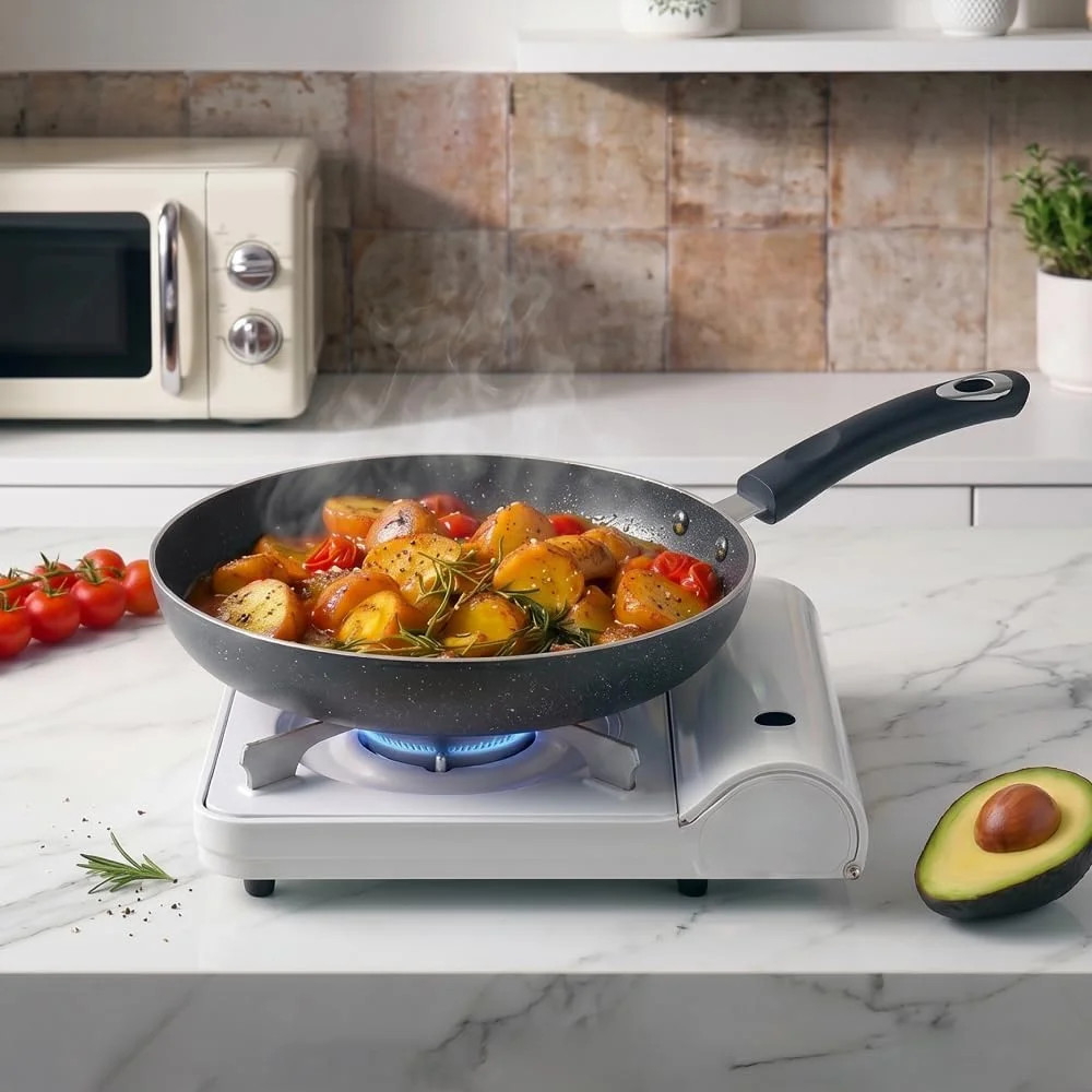 Frying Pan 3-Piece Set, Nonstick Skillet Set for Induction Cooktop, Frying Pan N