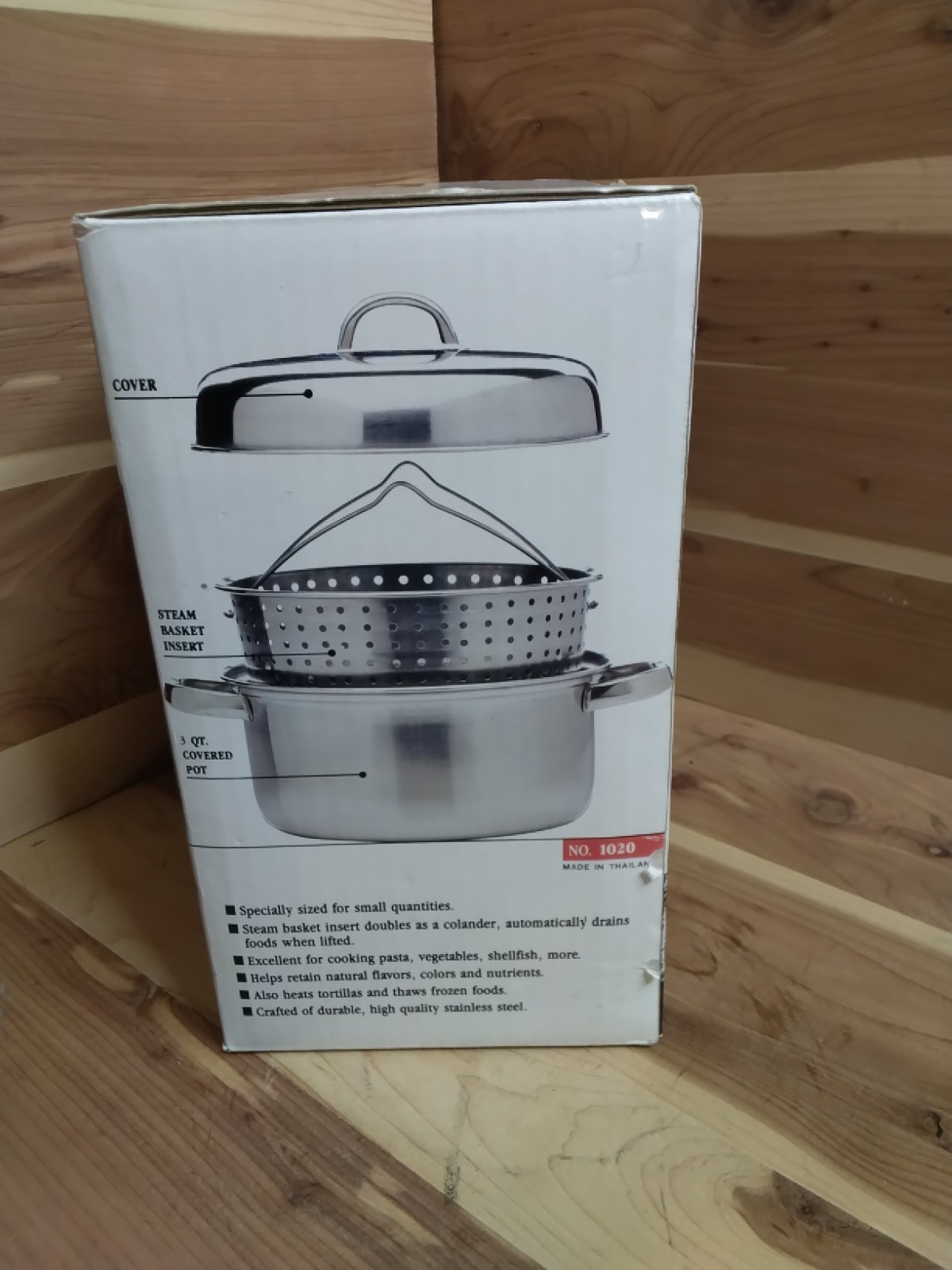 3 Piece Stainless Steel Steamer Set Pot Basket Lid Stovetop Electric Or Gas…