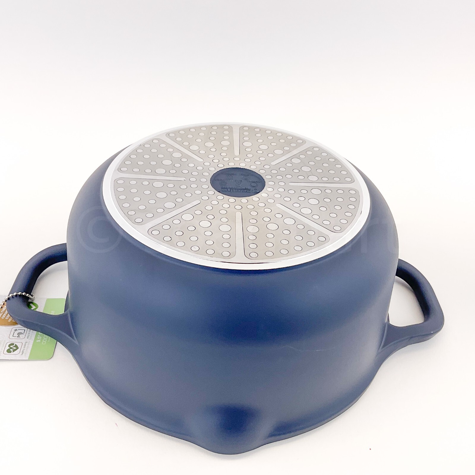 Masterclass 4.3qt 9.5″ Casserole Healthy options Ceramic Non-stick Blue + Gray