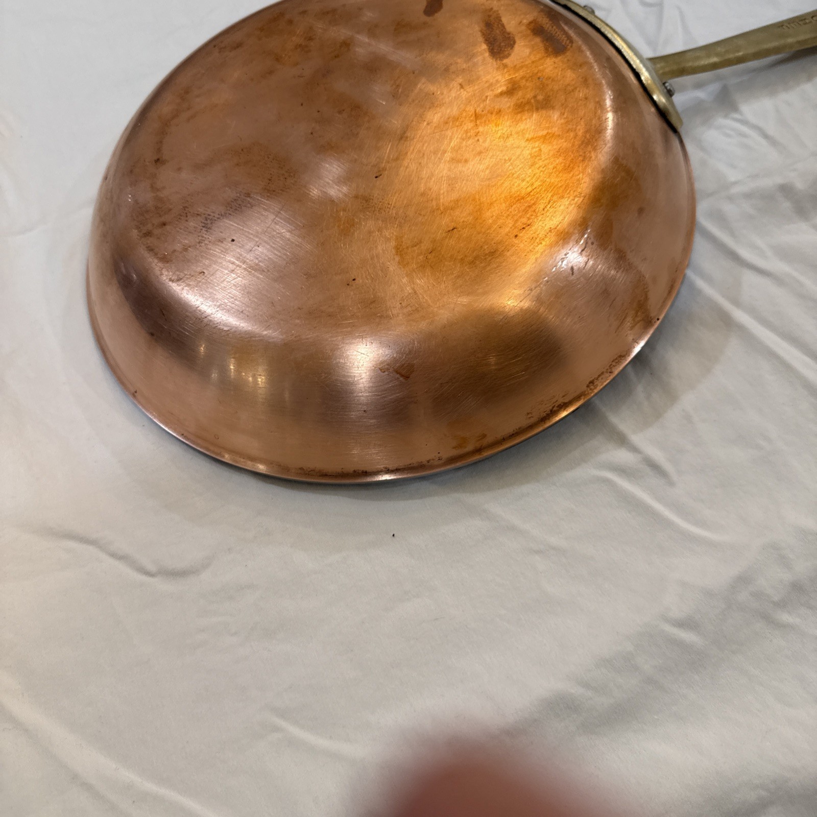 Vtg All-Clad Cop R Chef 12″ Frying pan Cop*r*Chef copper, SS, brass USA Nice!!