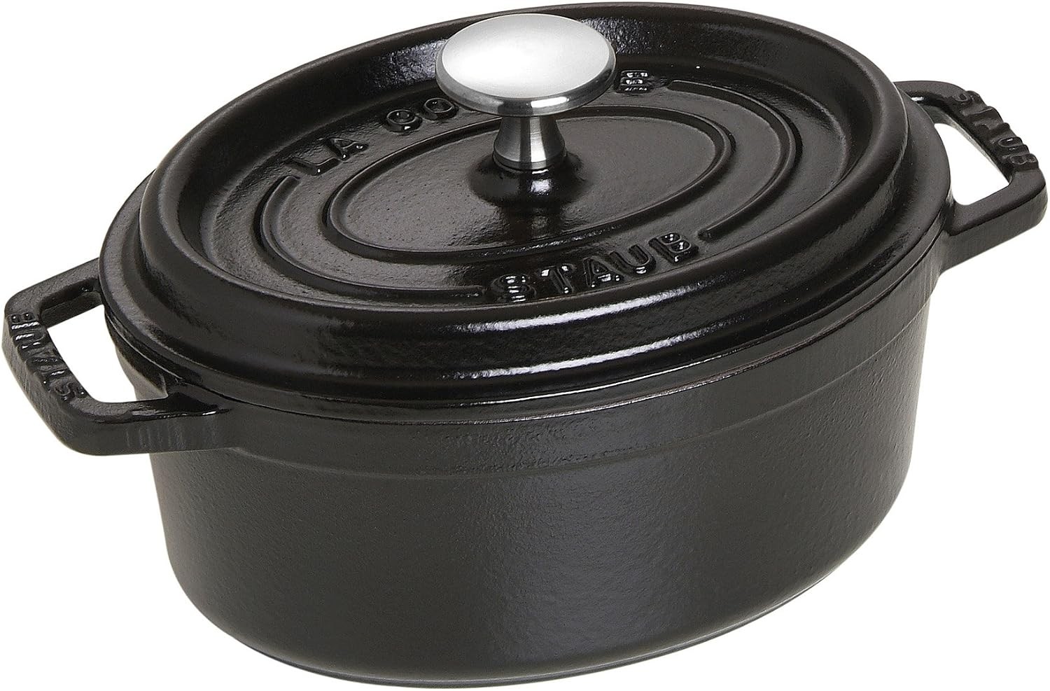 Staub Cast Iron 1-qt Oval Cocotte – Matte Black, Made in France