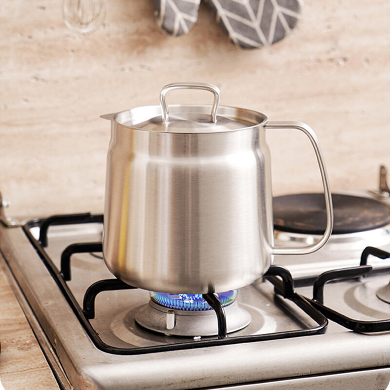 2-in-1 304 Stainless Steel Multifunctional Oil Strainer Pot Kitchen Deep Fryer