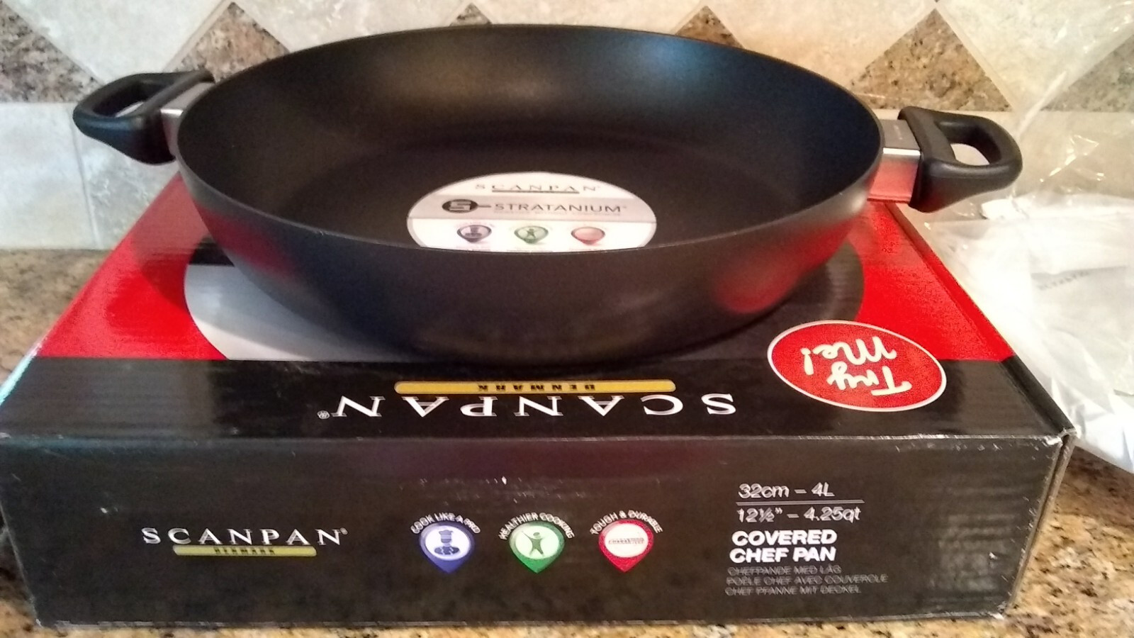 Scanpan Classic Nonstick 4.25 Quart Covered Chef Pan, 12.5 Inch – “NEW*