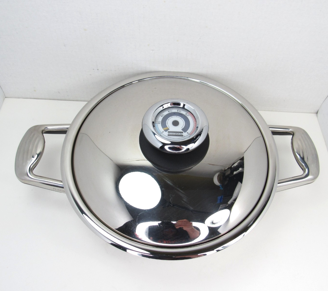Platinum Professional Cookware Large Skillet Sauté Pan Titanium T304S + Lid