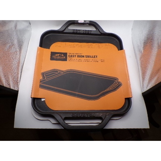 Traeger Induction Cast Iron Skillet BAC620 Black Square Dual Handle 11.5in NEW