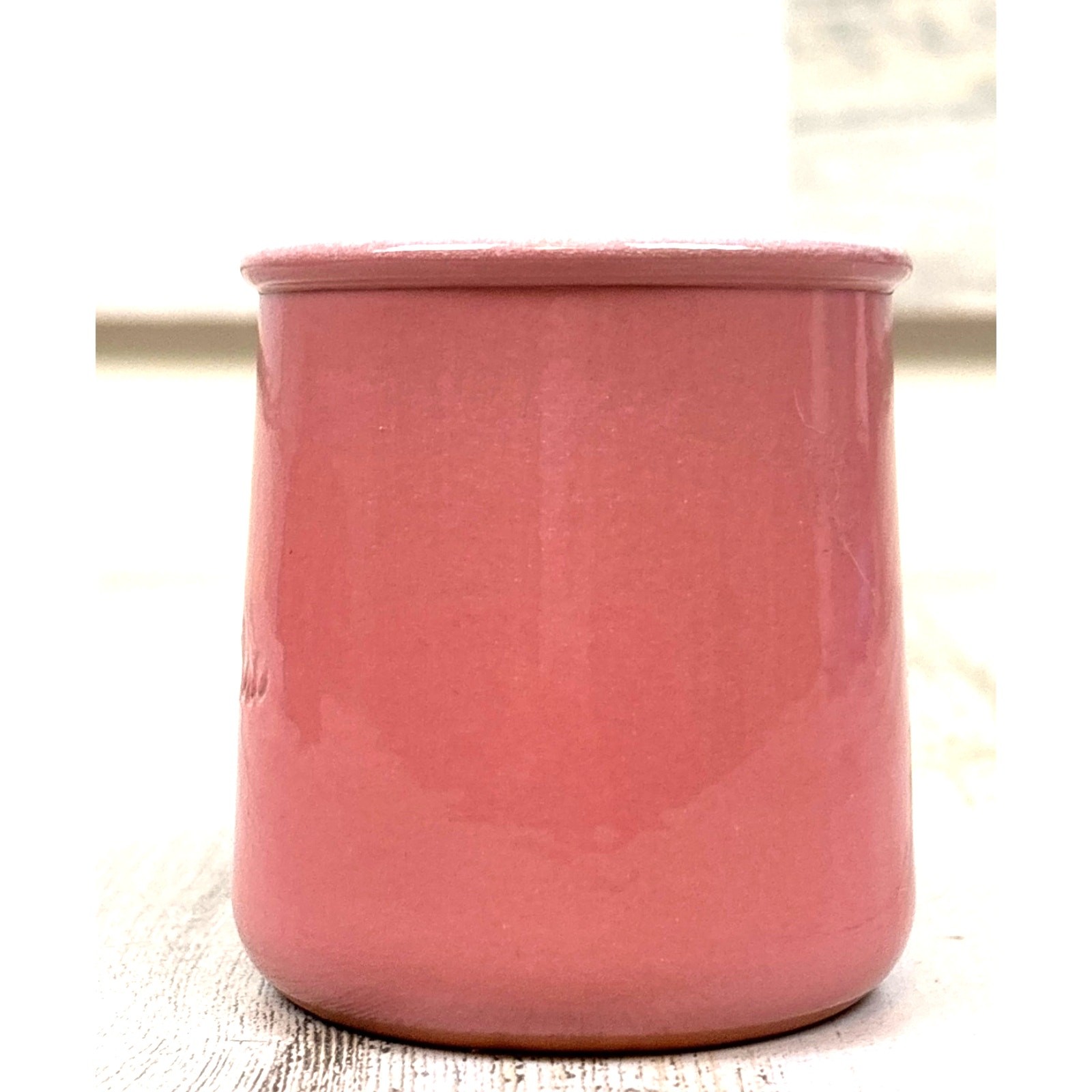 La Fermière Cermer Set of 3 Peach Terra Cotta Pottery Yogurt Pot Sustainable NEW