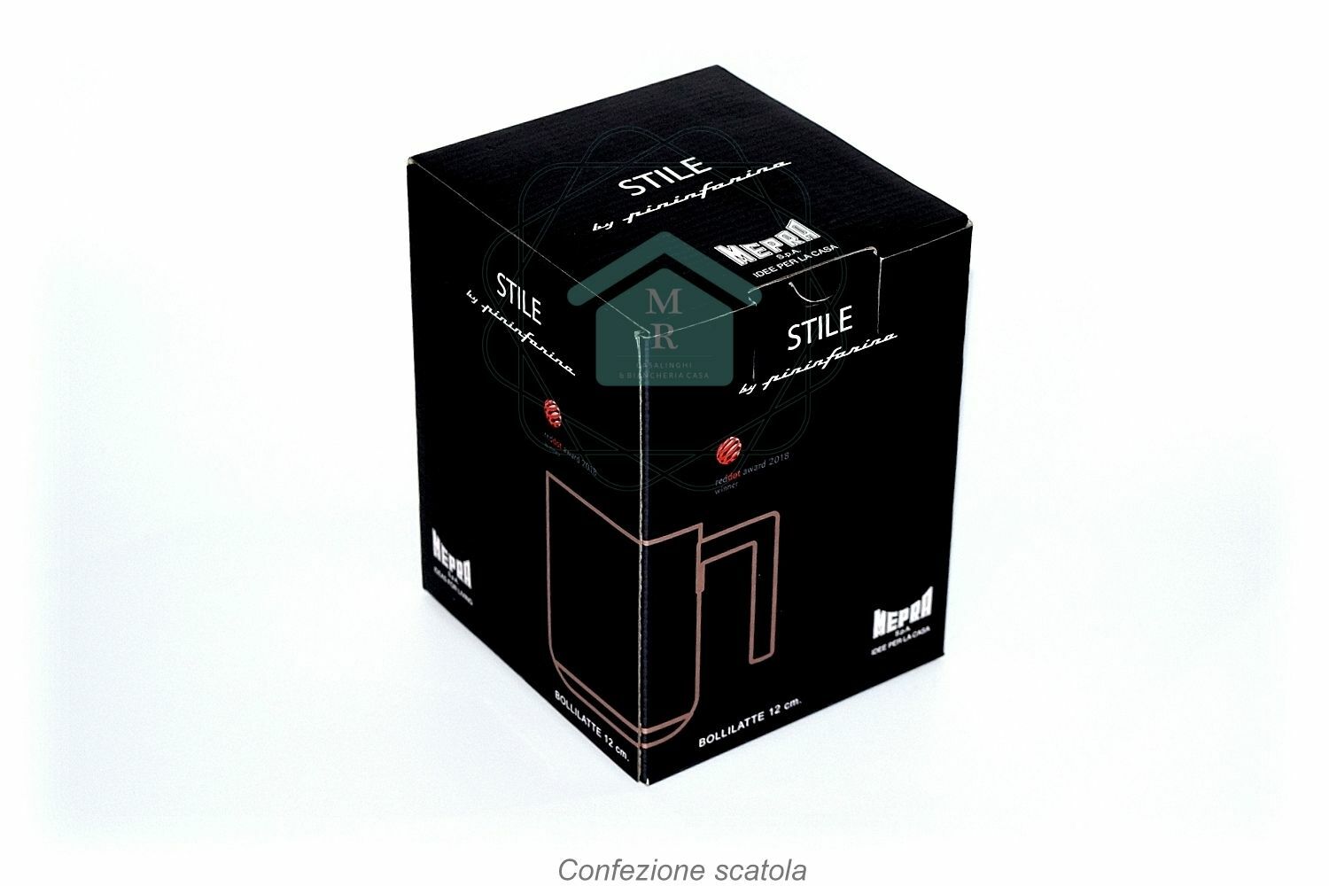 Bollilatte Linea Stile by Pininfarina Mepra stainless steel 18/10 cm 12