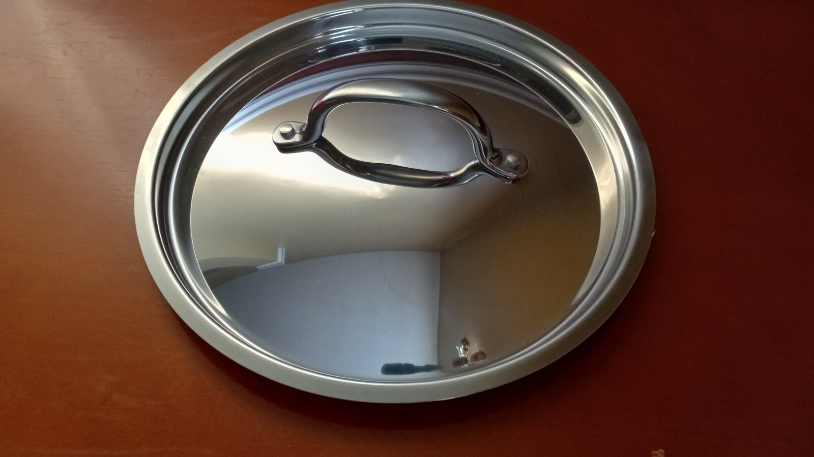Unbranded Stainless Steel Replacement Lid, Outer Rim 10″, Inner Lip 9.25″