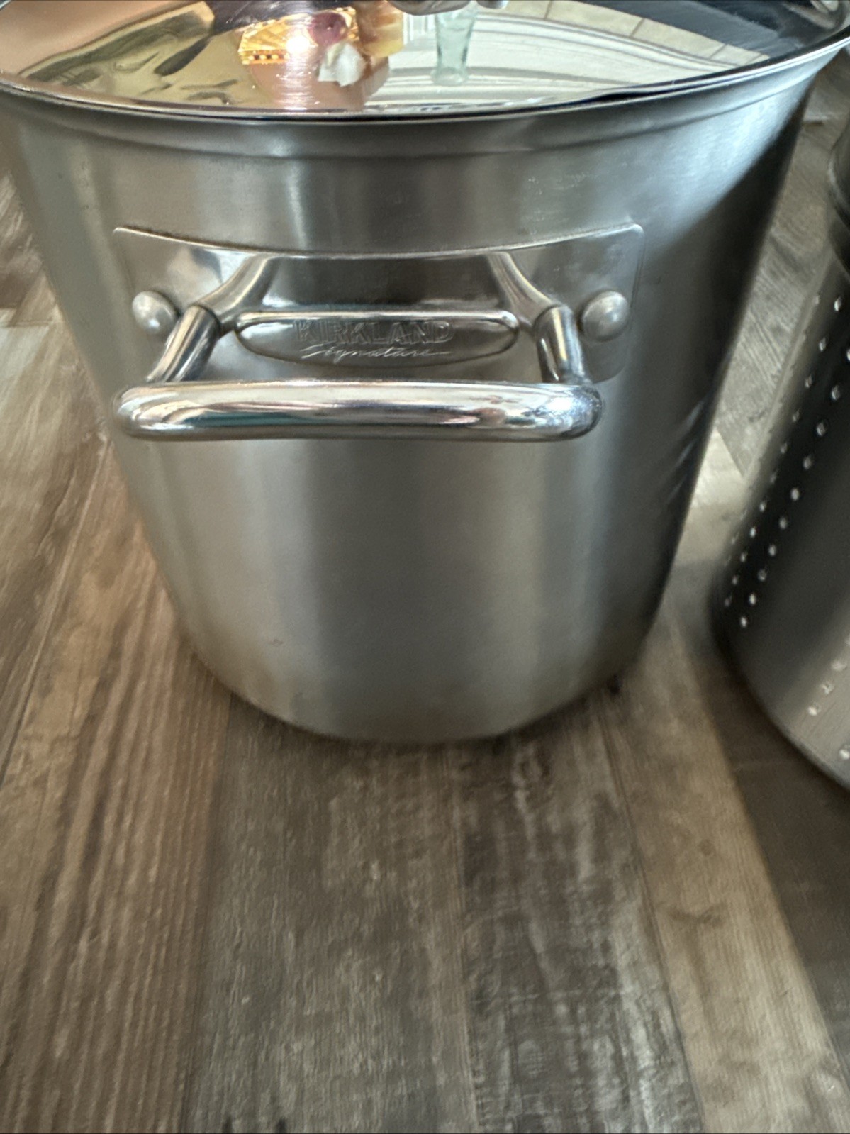 Kirkland Signature Professional 12 QT Stock Pot w/Steamer & Lid