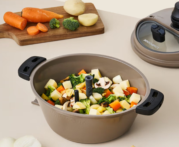 LAMPCOOK The New Ellipse Auto-Rotating Cooking Pot 2025 SC-0020 Korean BBQ Grill