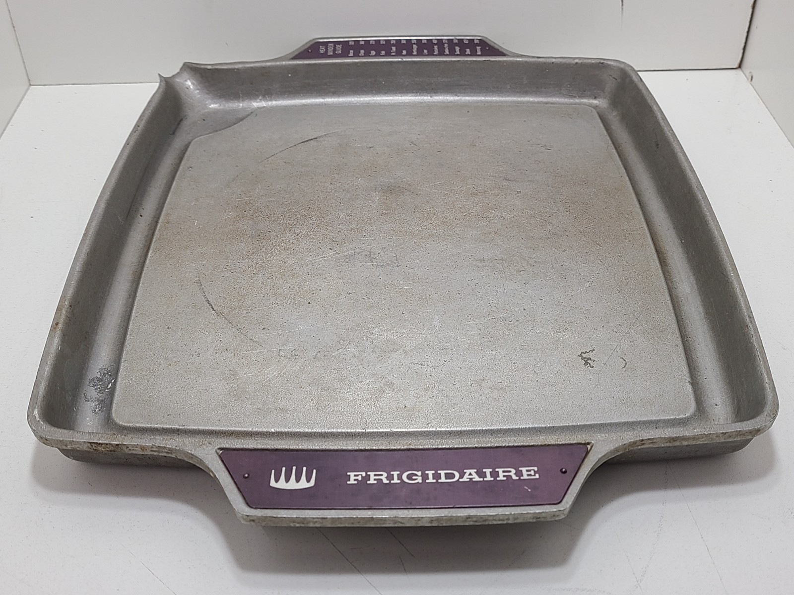 Vintage Frigidaire Cast Aluminum Square Griddle or Fry Pan No. 6563250