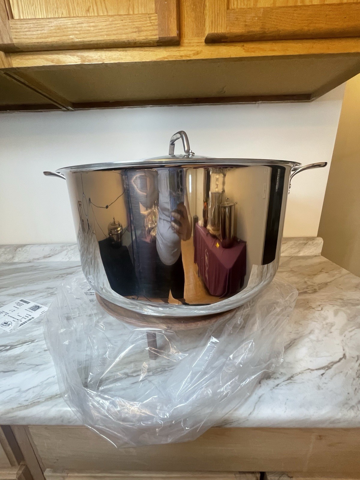 47 Qt Stainless Steel Tamale Steamer Stock Pot w/ Divider Rack Glass Lid NEW