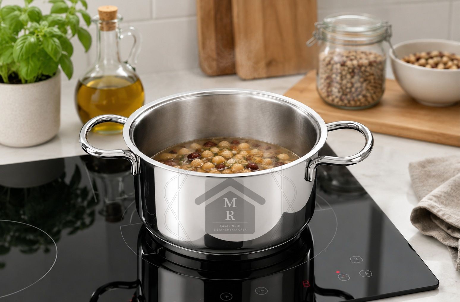 18/10 Stainless Steel Casserole Inoxtherm – Induction Bottom – Workshops Prandelli