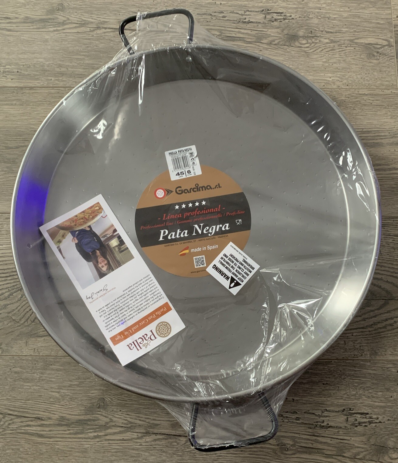 18-Inch Pata Negra Restaurant Grade Paella Pan, 45Cm New Unused Item
