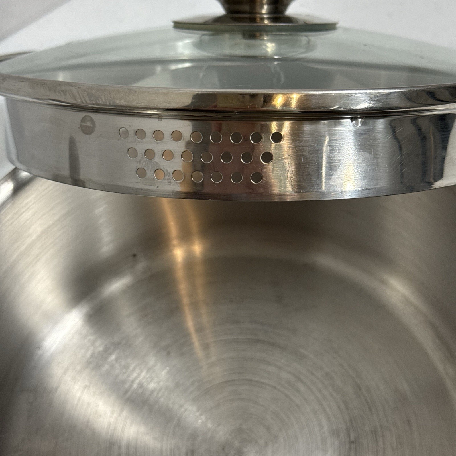 WearEver Stainless Steel 2 Qt Saucepan with Double Pour Spouts & Strainer Lid