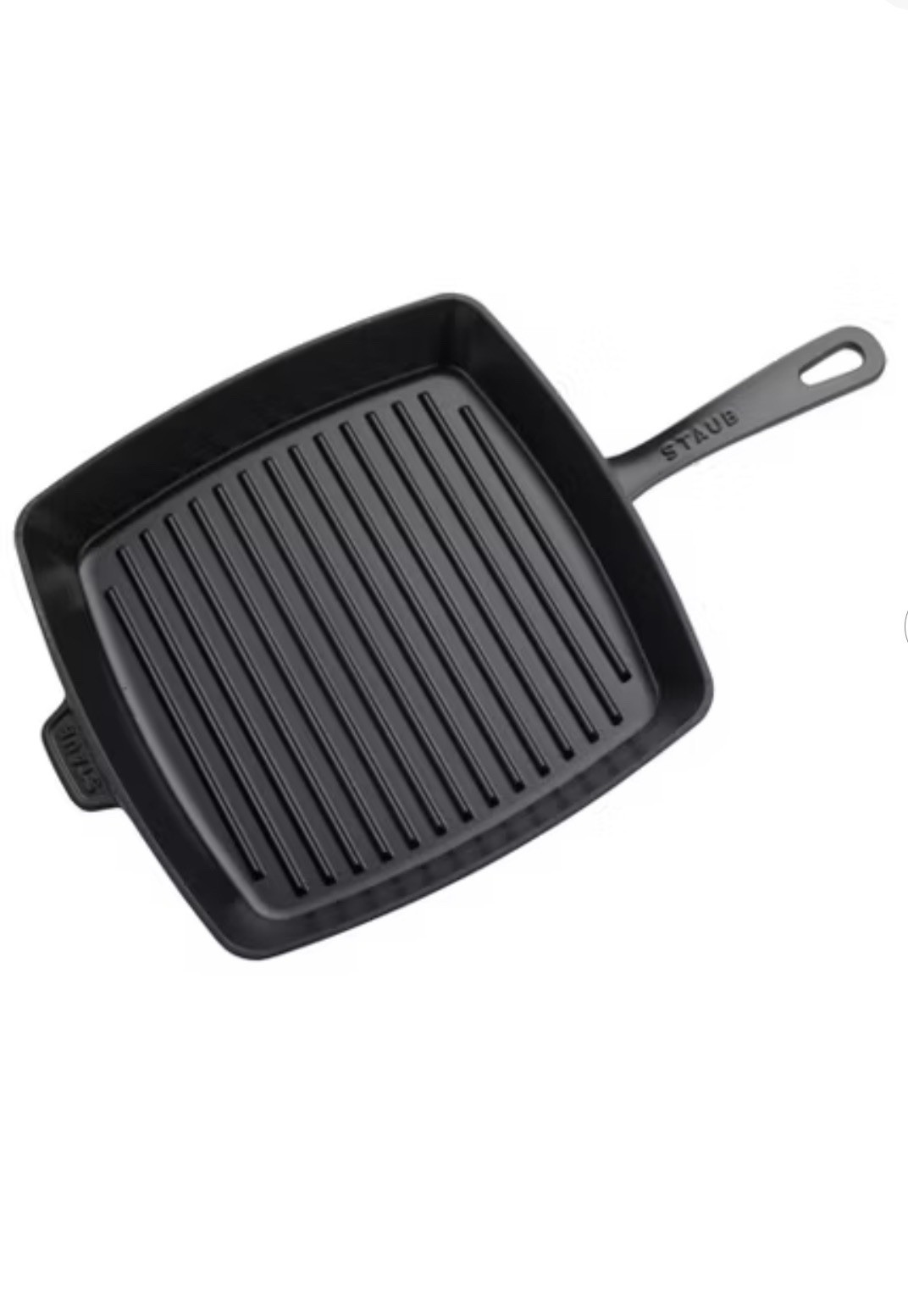 Staub Cast Iron 12-inch Square Grill Pan – Matte Black, orig. $259