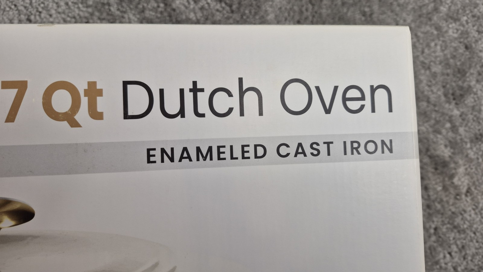 Tramontina 7 Quart Enameled Cast Iron Round Dutch Oven White NEW in box