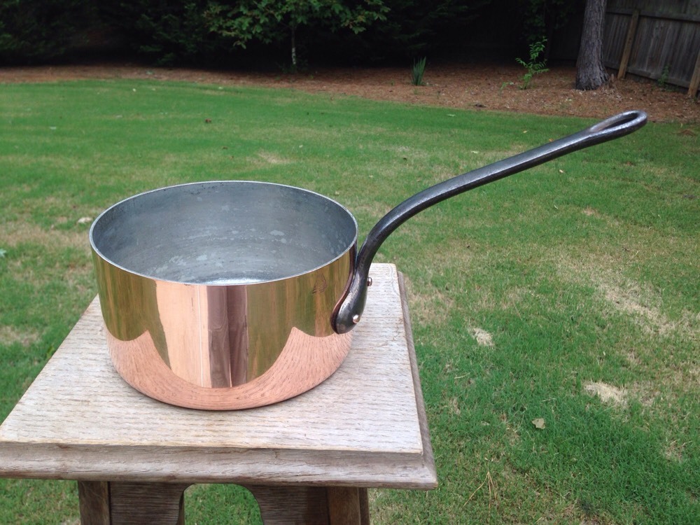 Garanti Villedieu 2.2mm French 7.25″Copper Sauce Pan Made France Marque Deposee
