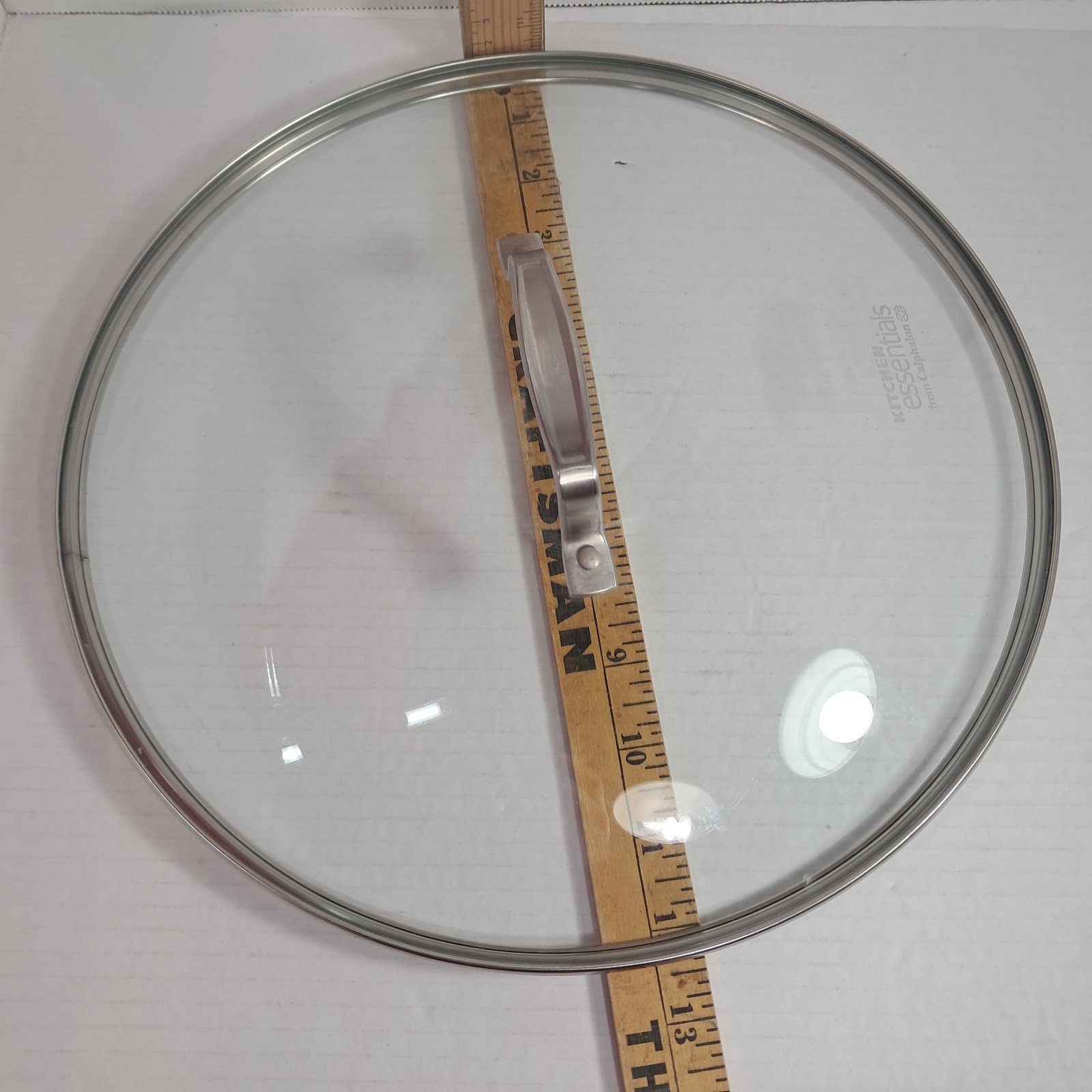 Kitchen Essentials from Calphalon Glass Replacement Lid 11.75 Inner 12.25 outer