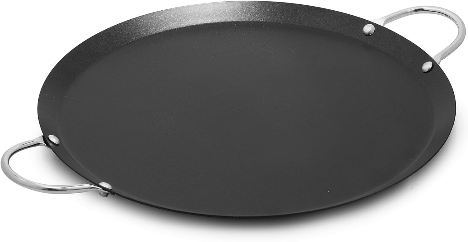 13.5in Carbon Steel Nonstick Round Comal Black