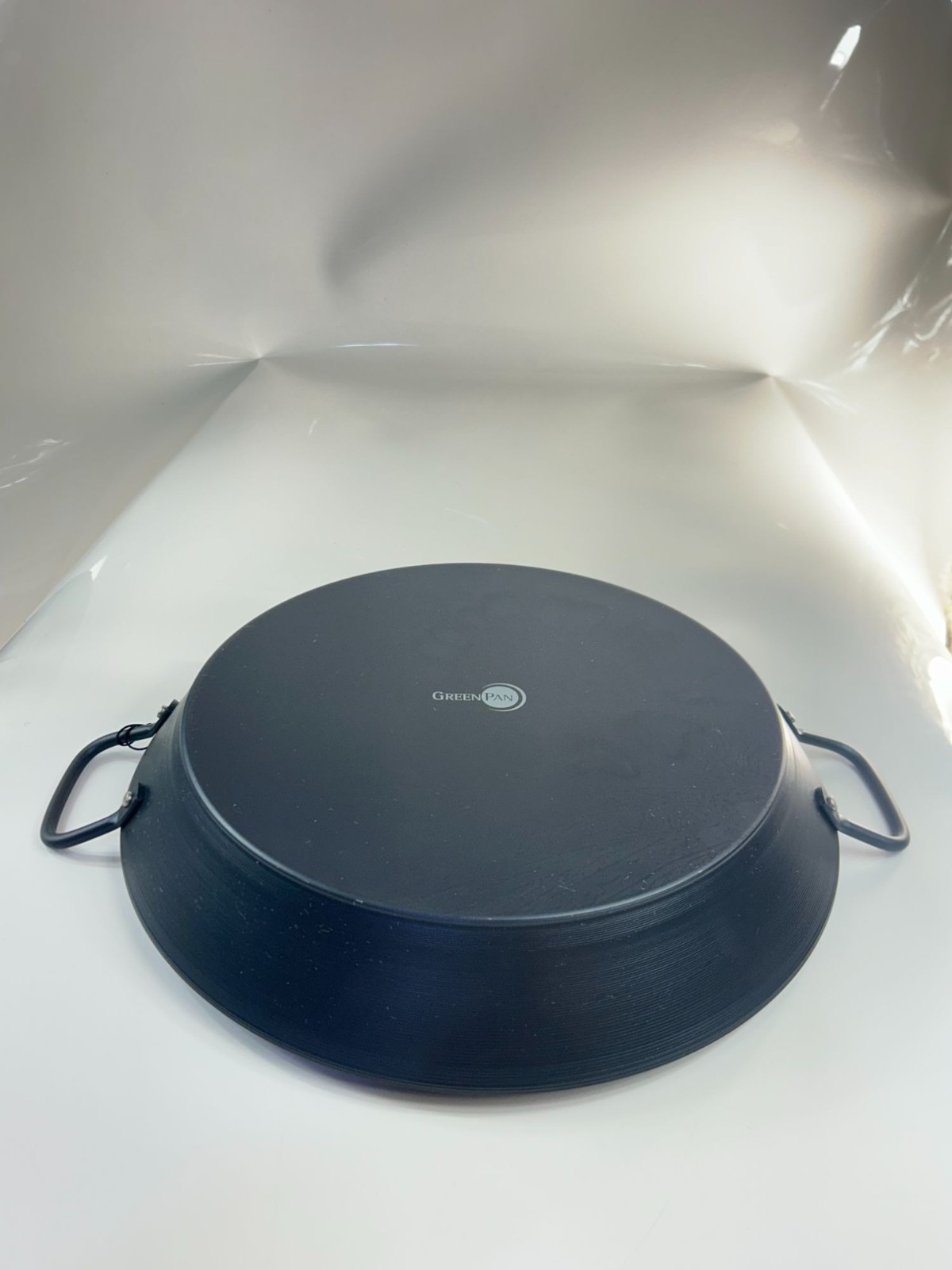 GreenPan 15″ Carbon Steel Paella Pan Pre-Seasoned Stovetop Oven Grill