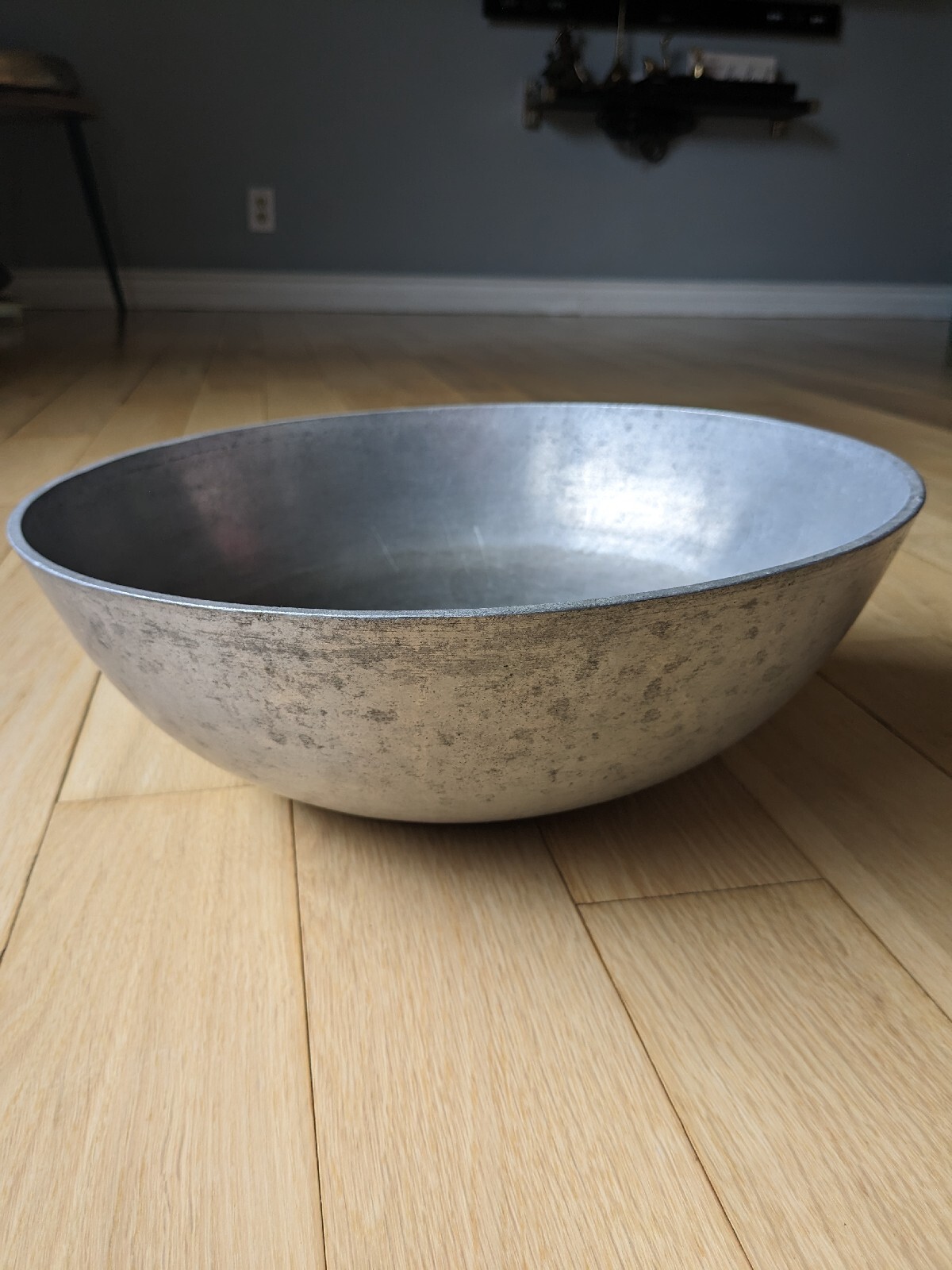 Contemporary Hard Anodized Solid Heavy Guage Aluminum Wok 6 Qt. 2.4 lb. 13x5x.5″