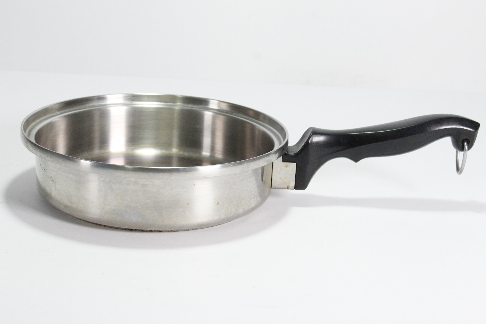 Chef’s Ware Townecraft 8″ Skillet Frying Pan Multi-Core T-304 Stainless USA Vtg