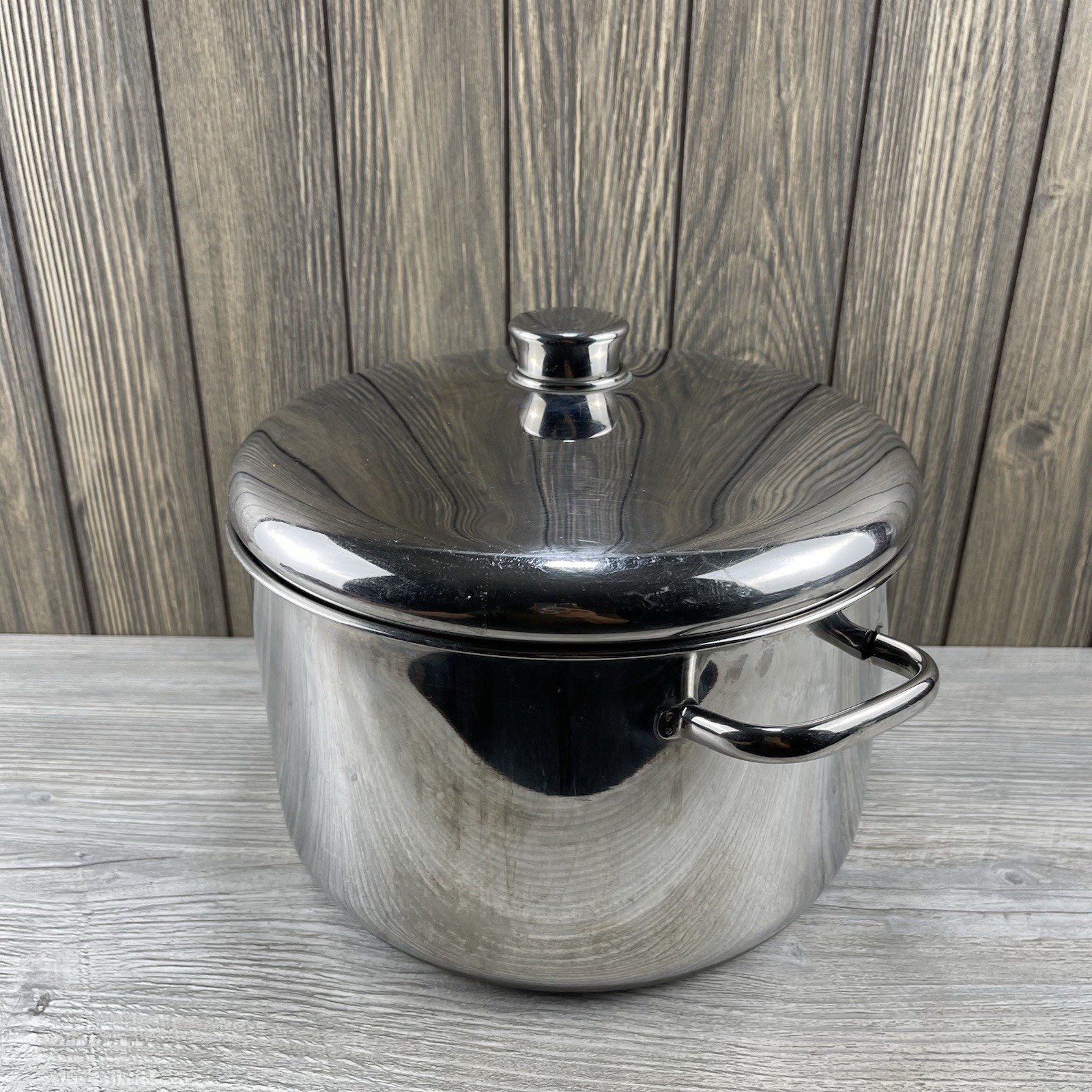 Farberware Millennium Stainless NEVER STICK 8QT Stock Pot Lid 2 Handles USA