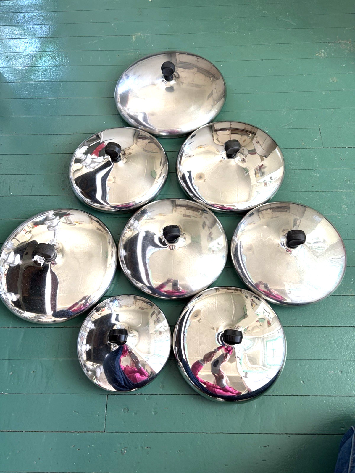 Vtg FARBERWARE Replacement LIDS 5-3/8″, 6-3/8″, 7-1/8″, 7-7/8″, 9″ U-Pick Lid