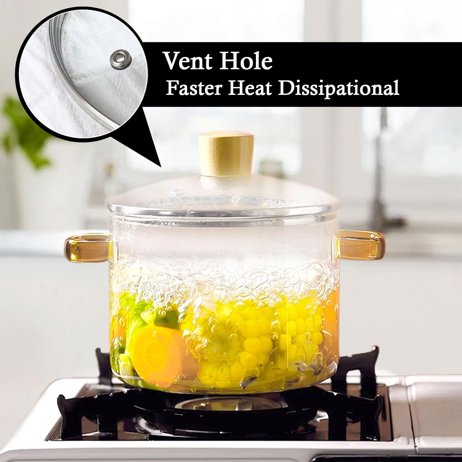 microwave, oven, dishwasher Transparent soup pot, aromatherapy pot, milk,