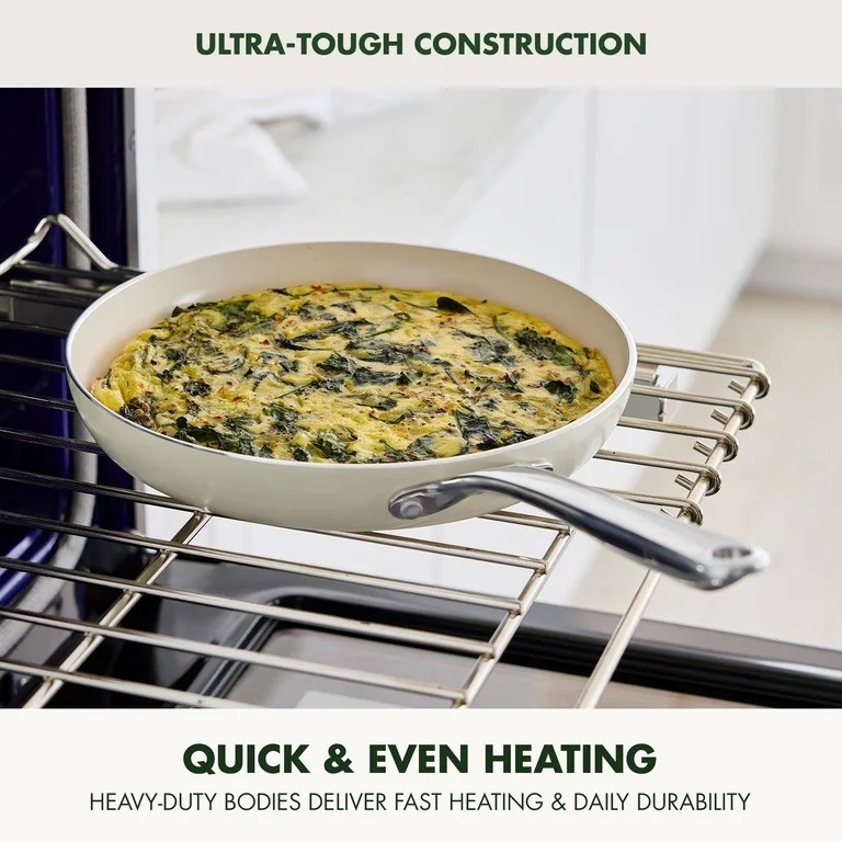 GreenPan 12 Inch Frying Pan Skillet Thermolon Nonstick Healthy Ceramic (NEW)