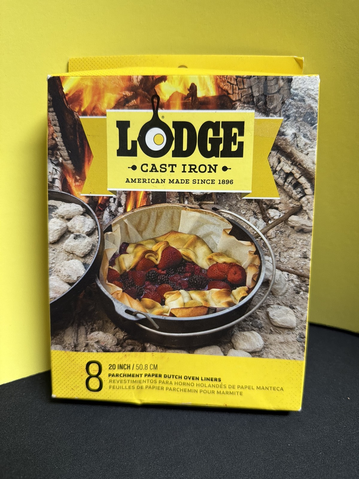 Lodge Cast Iron 20″ Parchment Paper Dutch Oven Liners 8 Pack A5DOL