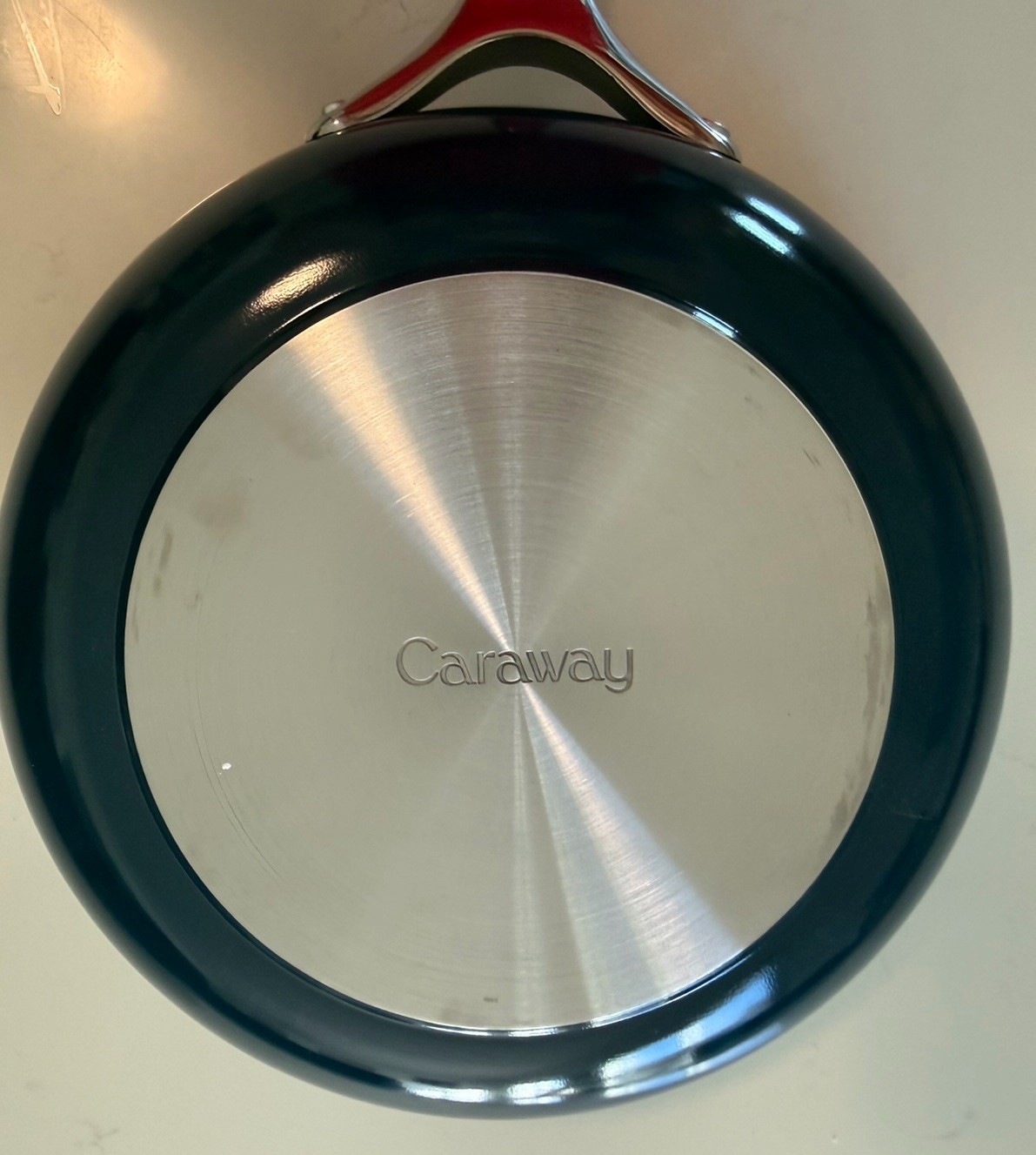 Caraway Home Fry Pan Cream 10.5” Nonstick Ceramic Cookware, Oven-Safe Non Toxic
